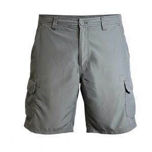 EUC Magellan Outdoors Men’s Gray Cargo Moisture Wicking Fishing Shorts -Size 38”